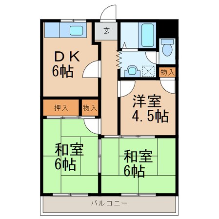 新柏原ビレッジの物件間取画像